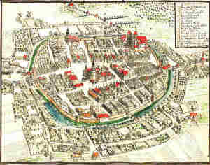 Plan von Guhrau - Widok miasta z lotu ptaka
